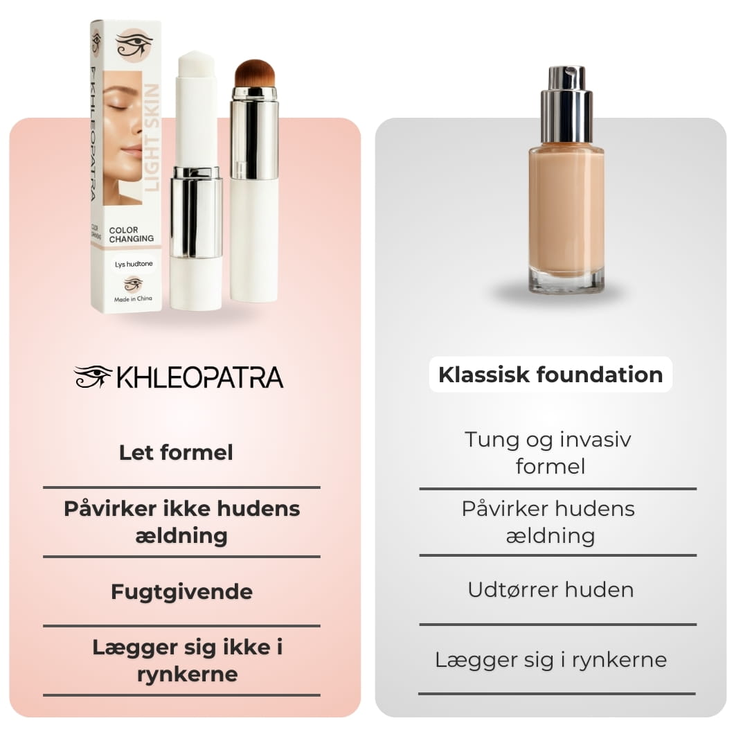 KHLEOPATRA - SELVJUSTERENDE FOUNDATION STICK MED KOREANSK FORMEL